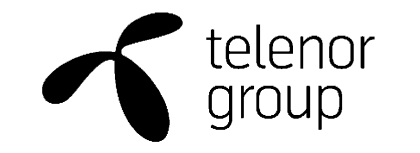 Telenor group black logo